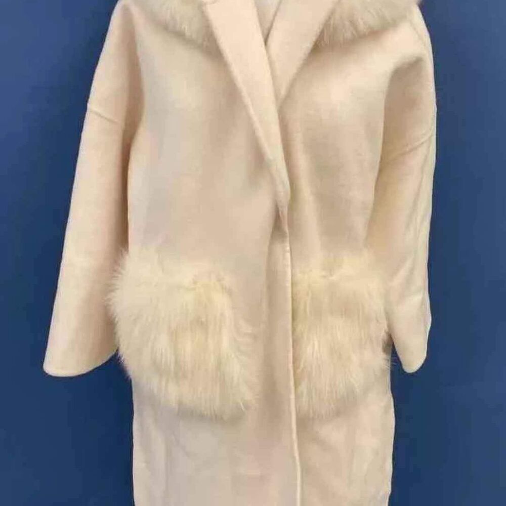 Asm Anna Designer Women's Long Wool Coat - Size XS Extra Small